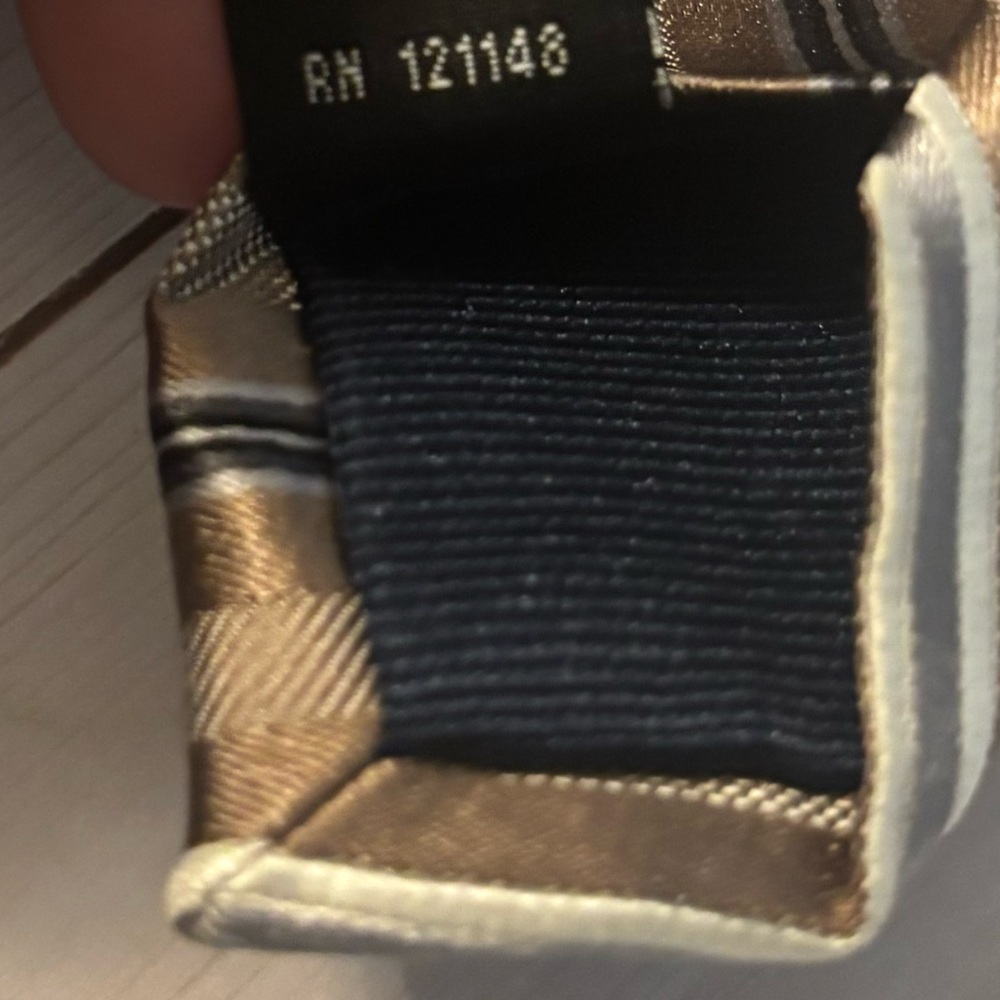 Michael Kors 100% Silk Gold Brown Striped Tie Luxury Designer - Picture 5 of 5